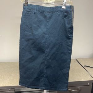 NWOT JUNEE JR Dark navy denim pencil skirt for girls size 18